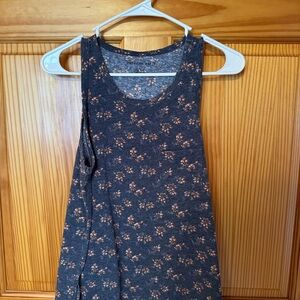 American Eagle Outfitters Floral Tank Top - Blue and Pink